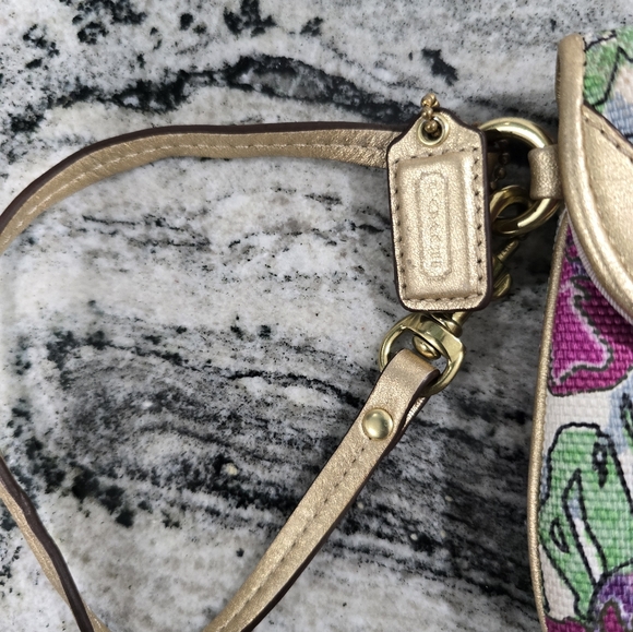 Coach Floral Print Wristlet - Picture 2 of 7